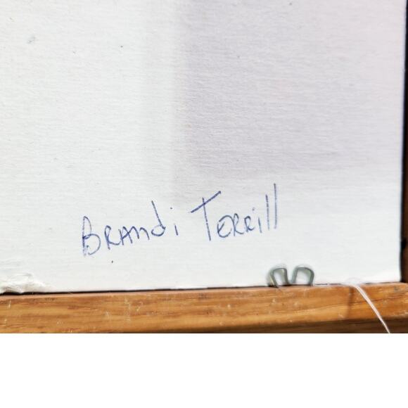 Vtg counted cross stitch of a country farm,w/sheep/crops w/farmhouse/barn Framed - Picture 14 of 14